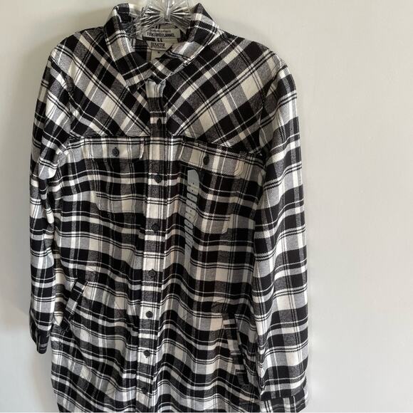 NWT Duluth Trading Co Plaid Folklore Flannel Duster - Picture 6 of 8